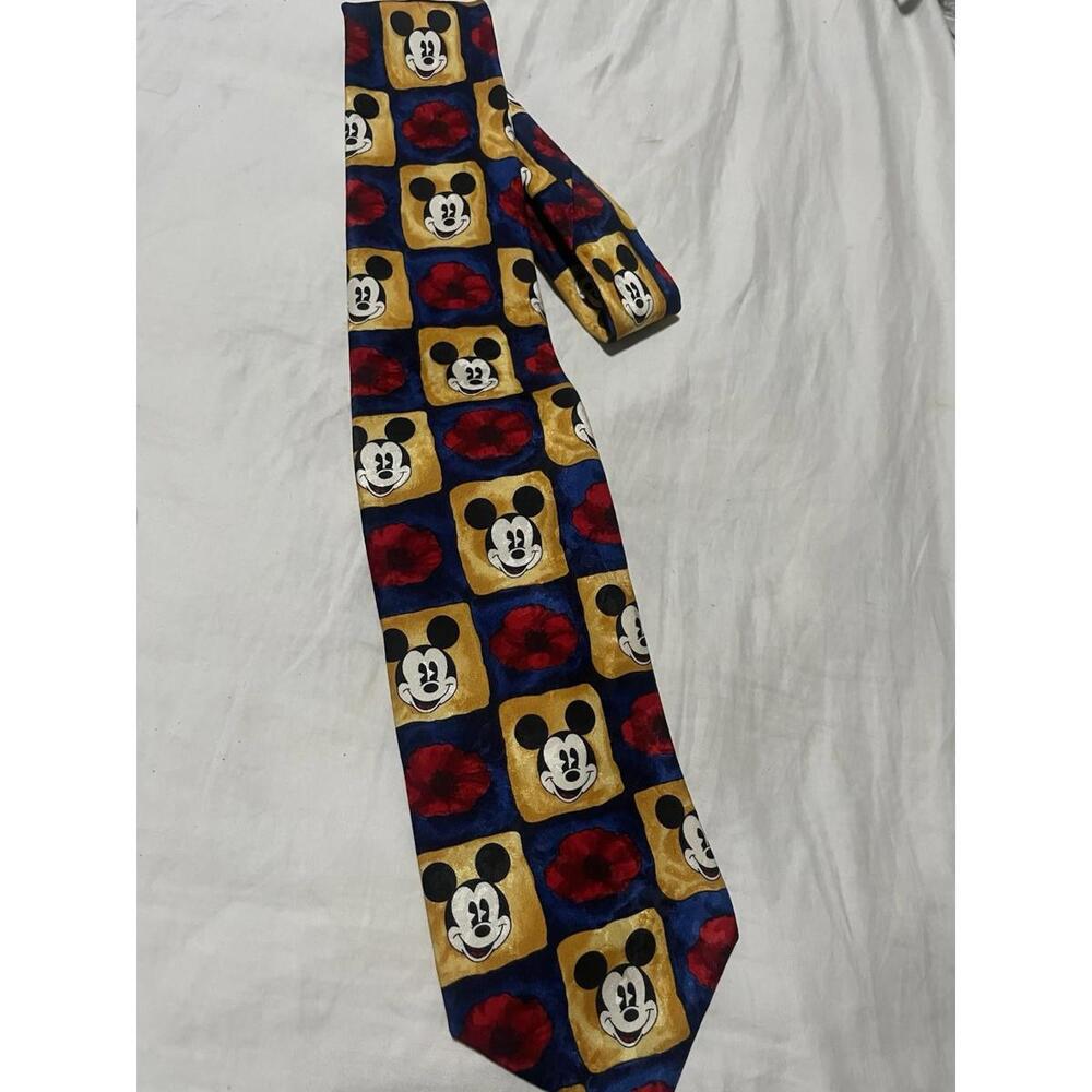 Tie Rack Disney 100% Pure Silk Made in Italy Mickey Mouse